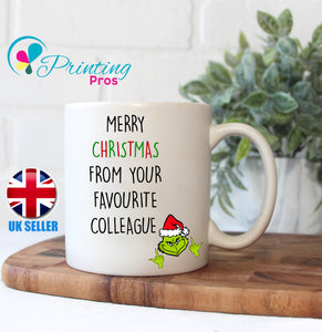 Fave Col Grinch Funny Birthday, Christmas, Secret Santa Gift, Novelty Gift