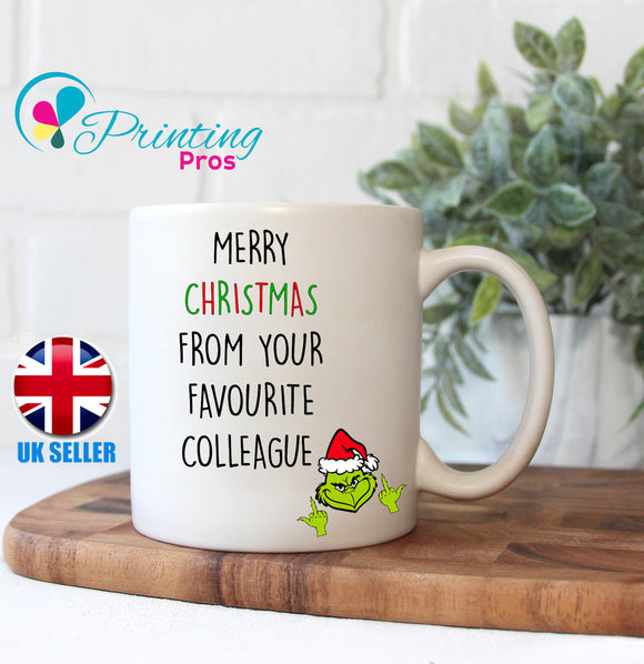 Fave Col Grinch Funny Birthday, Christmas, Secret Santa Gift, Novelty Gift