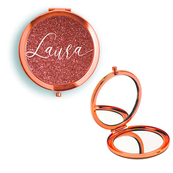 Compact Mirror Name Colours Rose Gold / Gold