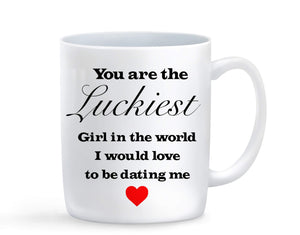 Luckiest Girlfriend Mug - Baby Deals