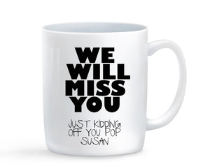 Personalised We Will Miss You Leaving Mug