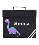 Personalised School Book Bag Dinosaur Childrens Boys Girls Any Name PE Kit Gift