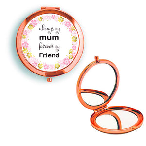 Compact Mirror Mum My Friend Sparkle Rose Gold / Gold