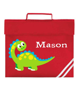 Personalised School Book Bag Dinosaur Childrens Boys Girls Any Name PE Kit Gift 4