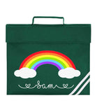 Personalised Book Bag Childrens Rainbow Any Name Back To School Kids PE Kit