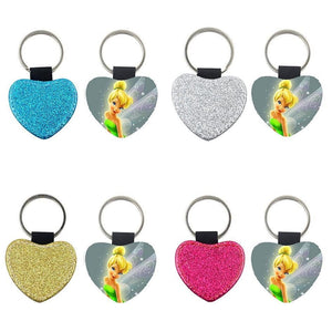 Glitter Heart Keyring