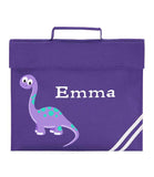 Personalised School Book Bag Dinosaur Childrens Boys Girls Any Name PE Kit Gift