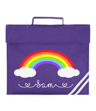 Personalised Book Bag Childrens Rainbow Any Name Back To School Kids PE Kit