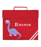 Personalised School Book Bag Dinosaur Childrens Boys Girls Any Name PE Kit Gift