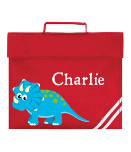 Personalised School Book Bag Dinosaur Childrens Boys Girls Any Name PE Kit Gift 3