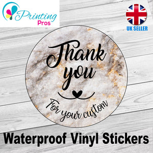 Thank You Stickers Hand Made Labels Business Wedding Purchase Round Rock