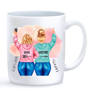 Soul Sisters Personalised Best Friends Mug