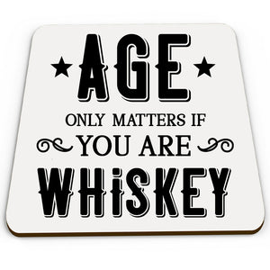 secret santa gift idea Age Whiskey coaster Christmas funny present joke