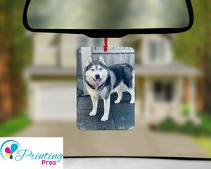 Personalised Custom Car Air Freshener - Double Sided - Photo Gift - Your Picture