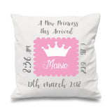 Baby Birth details Personalised Cushion - Baby Deals