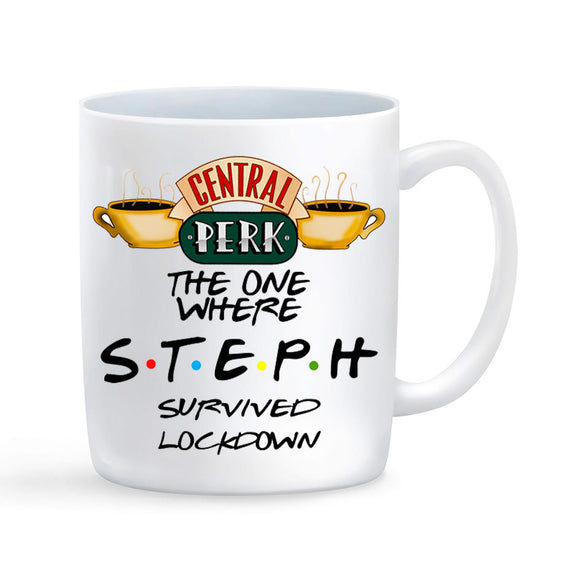 Friends Central Perk Name Lockdown 2020 Cup Mug Gift Novelty Birthday Christmas