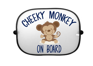 Cheeky Monkey Car Sun Shade - Baby Deals