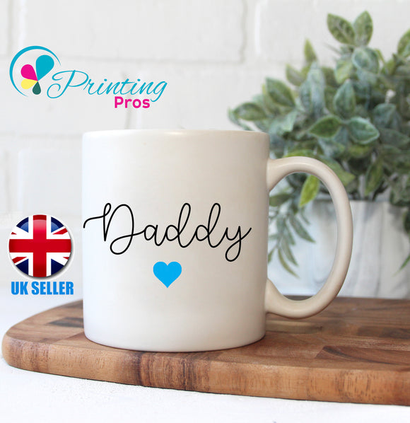 SET OF 2 MUGS PERSONALISED MUMMY AND DADDY MUM DAD COFFEE MUG CUP PRESENT GIFT