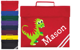 Personalised School Book Bag Dinosaur Childrens Boys Girls Any Name PE Kit Gift 2