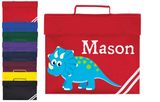 Personalised School Book Bag Dinosaur Childrens Boys Girls Any Name PE Kit Gift 3