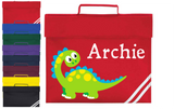 Personalised School Book Bag Dinosaur Childrens Boys Girls Any Name PE Kit Gift 4