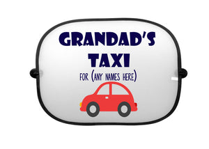 Grandad's Taxi Personalised Car Sun Shade - Baby Deals