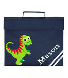 Personalised School Book Bag Dinosaur Childrens Boys Girls Any Name PE Kit Gift 2