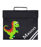 Personalised School Book Bag Dinosaur Childrens Boys Girls Any Name PE Kit Gift 2