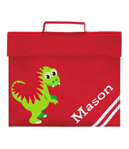 Personalised School Book Bag Dinosaur Childrens Boys Girls Any Name PE Kit Gift 2