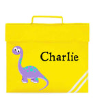 Personalised School Book Bag Dinosaur Childrens Boys Girls Any Name PE Kit Gift