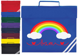 Personalised Book Bag Childrens Rainbow Any Name Back To School Kids PE Kit