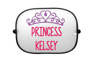 Personalised Princess Tiara Car Sun Shade