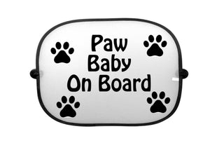 Dogs Paw On Board Car Sun Shade