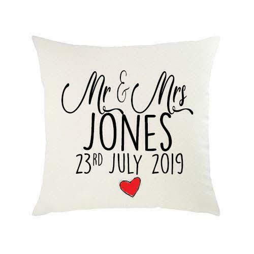 Personalised MR & MRS Wedding Husband Wife