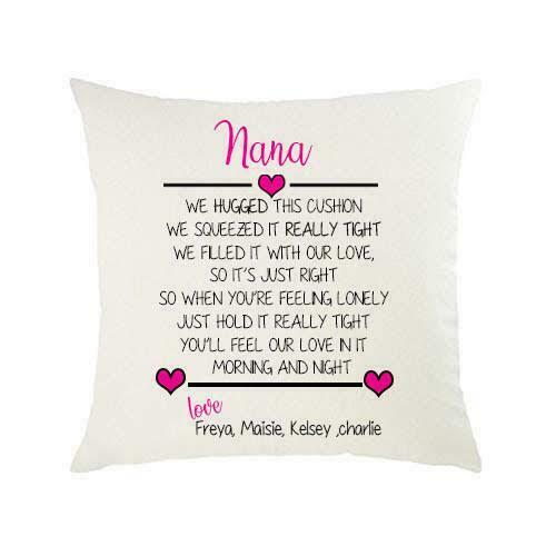 Personalised Nanna We Love You Cushion