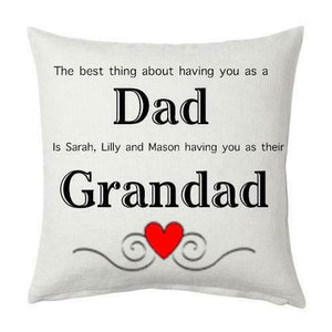 Personalised Dad Grandad Cushion