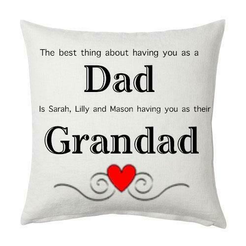 Personalised Dad Grandad Cushion