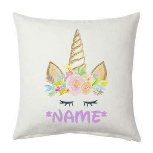 Personalised Pretty Unicorn Cushion