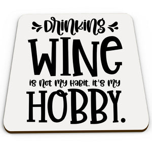 secret santa gift idea Wine Hobby coaster Christmas funny present joke