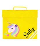 Personalised School Book Bag Unicorn Heart Childrens Boys Girls Any Name PE Kit Gift